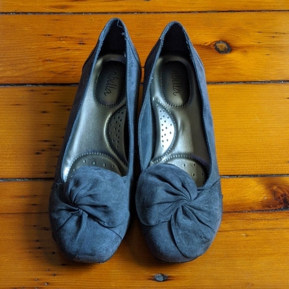 Abella grey wedge heels sz 7 - Picture 1 of 4